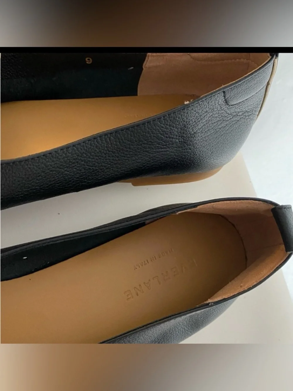 Everlane Black THE DAY GLOVE Flats - Picture 2 of 5